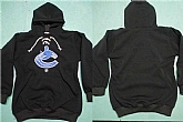 Women Vancouver Canucks Blank Black All Stitched Pullover Hoodie